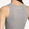 Camisola sem mangas para mulher em cinzento