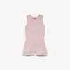 Camisola sem mangas para mulher em rosa empoeirado
