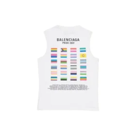 Camisola sem mangas Pride 22 «Branco Preto» 698102TMVO40904