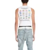 Camisola sem mangas Pride 22 «Branco Preto» 698102TMVO40904