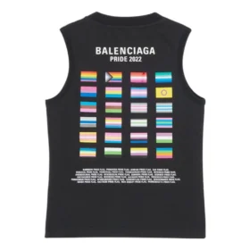 Camisola sem mangas Pride 22 «Preto Branco» 698102TMVO41070