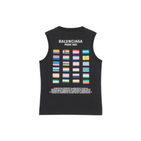 Camisola sem mangas Pride 22 «Preto Branco» 698102TMVO41070