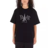Camisola unissexo com estampado de Paris, gola redonda, preta 594599TGV661000