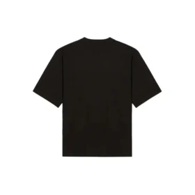 Camisola unissexo de manga curta com logótipo clássico, tamanho grande, preta 620941TIV501070