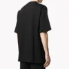 Camisola unissexo de manga curta com logótipo clássico, tamanho grande, preta 620941TIV501070