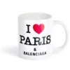 Caneca «I love Paris» de Balenciaga «Branca» 818761T01769000