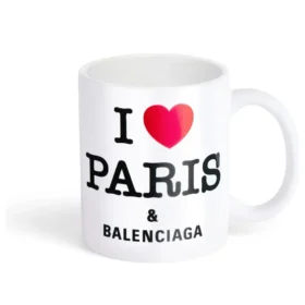 Caneca «I love Paris» de Balenciaga «Branca» 818761T01769000