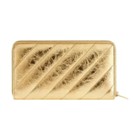 Carteira Crush Continental acolchoada metalizada «Gold» 7664472AAYO8004