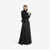 Carteira feminina em forma de Hourglass com corrente, em preto Carteira feminina em forma de Hourglass com corrente, em preto