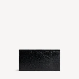 Carteira longa vertical «Monaco» para homem, em preto