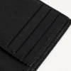 Carteira masculina icónica com dobras verticais em lona revestida com BB Monogram em preto/cinzento