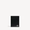 Carteira masculina Monaco vertical com dobras duplas em preto