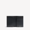 Carteira masculina Monaco vertical com dobras duplas em preto