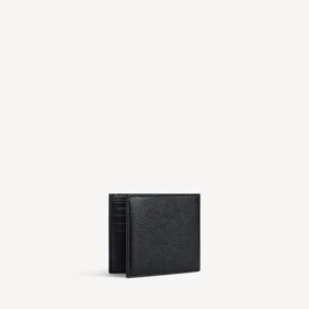 Carteira masculina quadrada dobrável em preto/branco