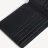 Carteira masculina quadrada dobrável em preto/branco