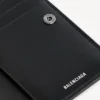 Carteira masculina vertical com duas dobras, modelo «Superbusy», em preto