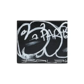 Carteira quadrada dobrável com grafite «Preto Branco» 594549210LH1090