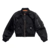 Casaco bomber encolhido «Black» 746478TYD311000