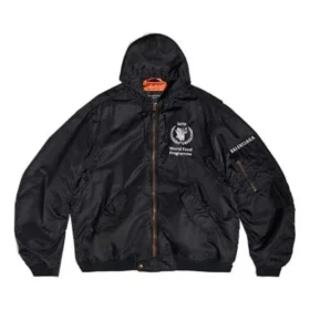 Casaco bomber leve com capuz Balenciaga x WFP «Black» 752178TLO251000