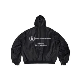 Casaco bomber leve com capuz Balenciaga x WFP «Black» 752178TLO251000