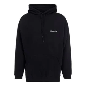 Casaco com capuz casual masculino Balenciaga em algodão puro, preto 570811TJV851070