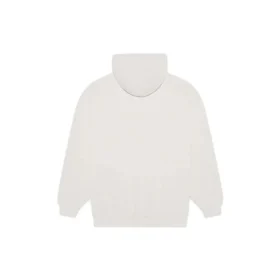 Casaco com capuz de manga comprida para homem Balenciaga FW21 com logótipo e estampado alfabético, branco cremoso 570811TIV552970