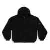 Casaco com capuz e fecho de correr Oversized «Black» 768694TKQ261000