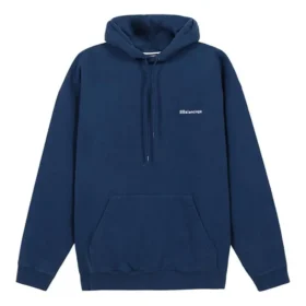 Casaco com capuz e mangas compridas para homem da Balenciaga, versão larga, com forro polar, azul 570811TJV854866