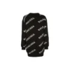 Casaco de malha com logótipo oversized «Preto» 555275T14711070