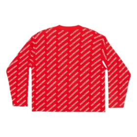 Casaco de malha com logótipo por toda a peça «Red White» 699822T32336090 Casaco de malha com logótipo por toda a peça «Red White» 699822T32336090