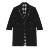 Casaco xadrez Buffalo com bordas em bruto, oversized «Preto Branco» 704487TMU181070