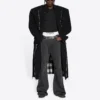 Casaco xadrez Buffalo com bordas em bruto, oversized «Preto Branco» 704487TMU181070