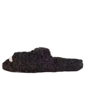 Chinelos com Pele «Preto» 654261W2DO21008
