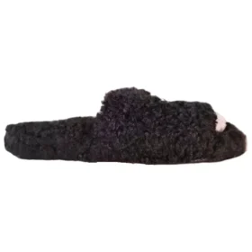 Chinelos com Pele «Preto» 654261W2DO21008