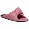 Chinelos de couro com caimento solto «Rosa» 636576WA2M05048