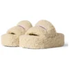 Chinelos de plataforma com pelo “Beige” 762826W2DO19796