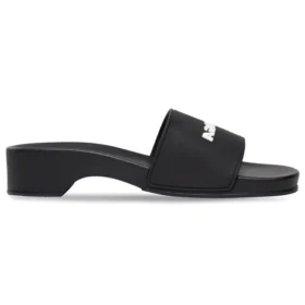 Chinelos Logo Pool Clog “Black Rubber” 707094W1S9M1090