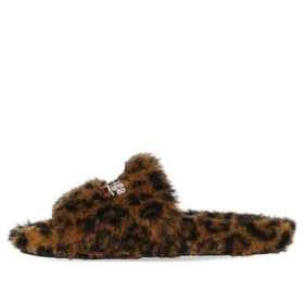 Chinelos peludos «Leopardo» 654261W2F119634