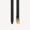 Cinto fino feminino BB em preto