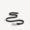 Cinto fino feminino BB Hourglass em preto