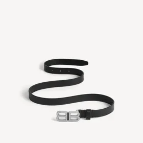 Cinto fino feminino BB Hourglass em preto