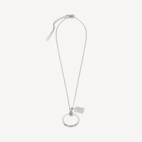 Colar com anel Saint-Germain em prata brilhante