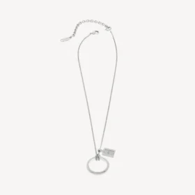 Colar com anel Saint-Germain em prata brilhante