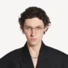 Colar com ícone BB Icon em prata antiga