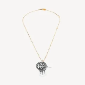 Colar do horóscopo de Capricórnio em ouro/prata