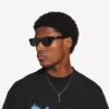 Colar fino Neverlost para homem em prata antiga