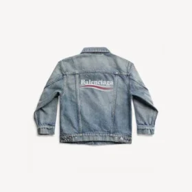 Crianças – jaqueta oversized de Political Campaign em azul claro