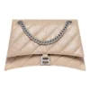 Crush Bolsa de corrente média acolchoada «Castanho claro» 716393210J02906
