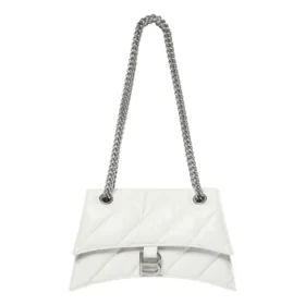 Crush Small Chain Bag Quilted «Branco Óptico» 716351210J09001