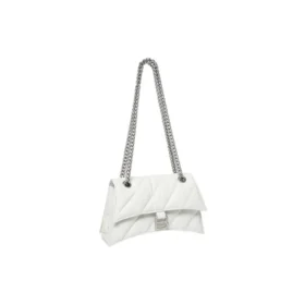 Crush Small Chain Bag Quilted «Branco Óptico» 716351210J09001